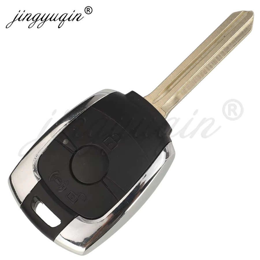 Jingyuqin Fernbedienung Auto Schlüssel 433MHz 4D60 für Ssangyong Actyon Kyron Rexton Korando Stavic Tivoli in Schwarz - Bild 4