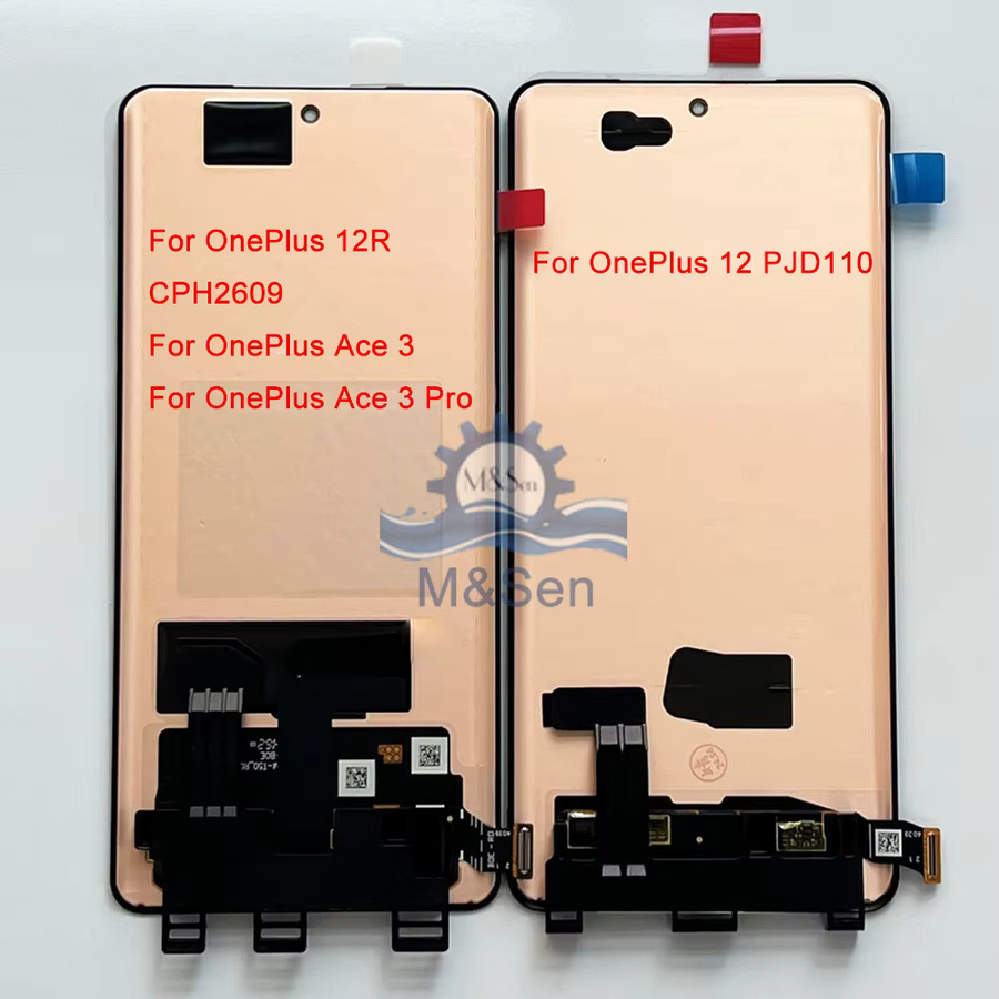 AMOLED Display Ersatzbildschirm mit Rahmen für OnePlus 12, 12R, Ace 3 Pro sowie OnePlus 13, 13R, 13T, 13S in Gold - Bild 1
