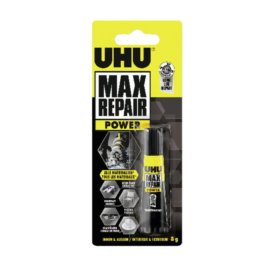 Uhu Alleskleber Max Repair Extreme, transparent, 8 g - Bild 2