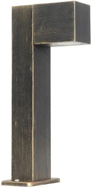 QAZQA Baleno Industrielle Stehende Außenlampe in AntikGold, IP44 wetterfeste Gartenleuchte für Terrasse, Höhe: 35 cm - Bild 1