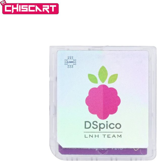 Chiscart DSpico Game Reader mit RP2040 MCU und transparentem Gehäuse für NDS, NDSL, DSi und 3DS Konsolen - Bild 1