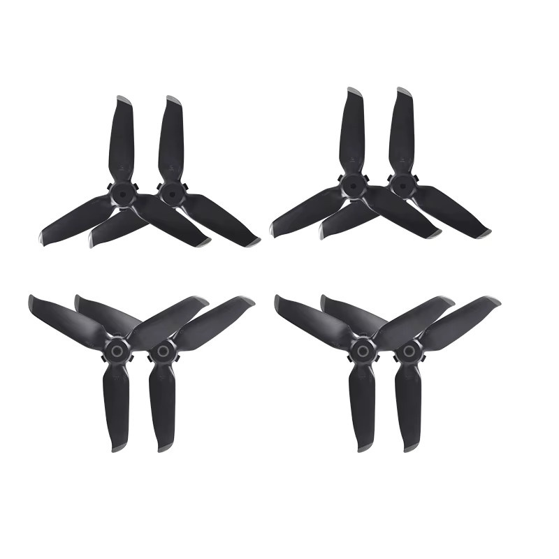 DJI Propeller 5328s Set mit 8 Blättern CW/CCW für FPV Combo Drohnen Zubehör in Schwarz und Silber - Bild 2