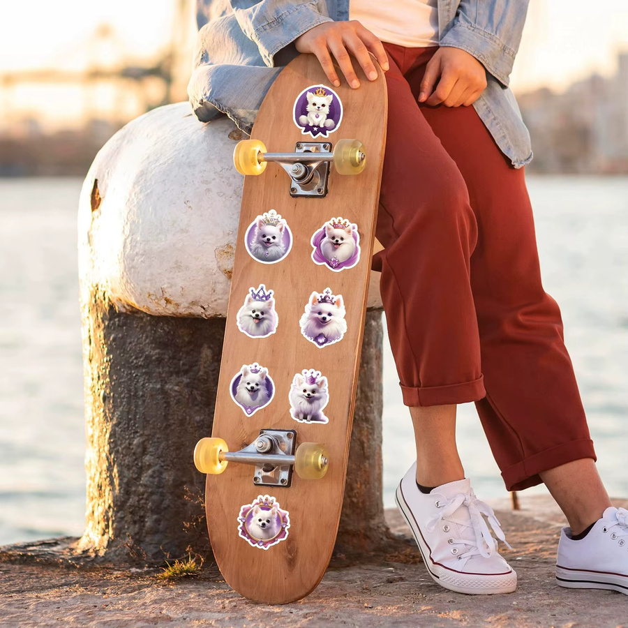 Wasserdichte Prinzessin Hund Graffiti Aufkleber in Multicolour für Auto, Telefon und Gepäck - Bild 2