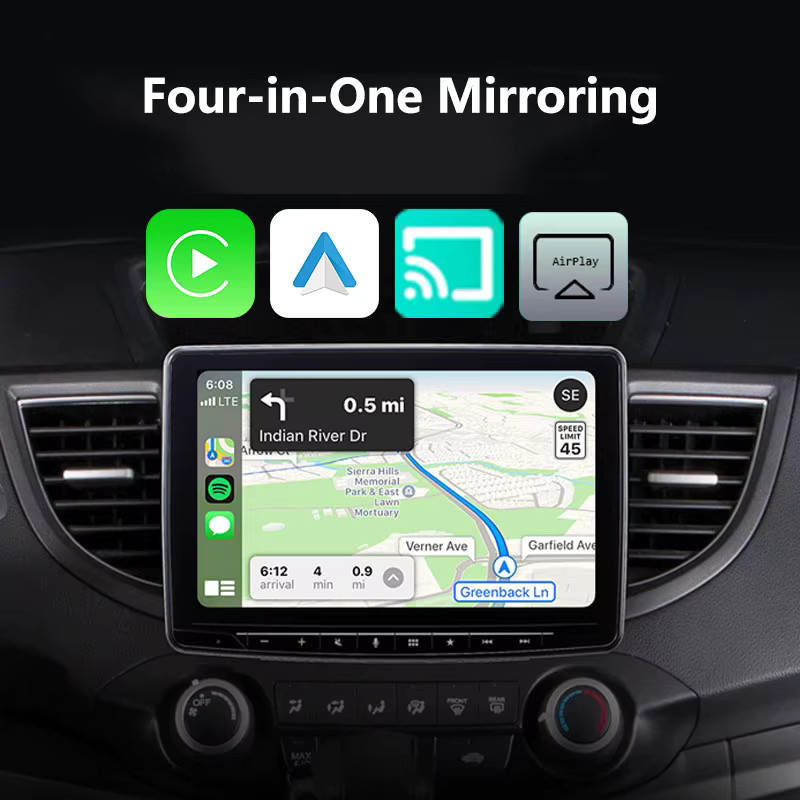 Lenovo 4-in-1 Wireless Android Auto und Apple CarPlay Adapter mit Spiegelbildschirm für dein Autoradio, universeller Adapter für iOS und Android via Wi-Fi - Bild 5