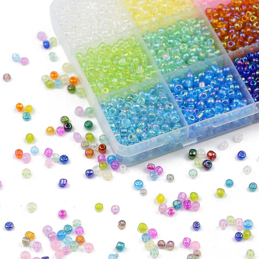 YHBZRET Glasperlen, 15 Farben, 2/3/4mm, Unisex - Bild 3