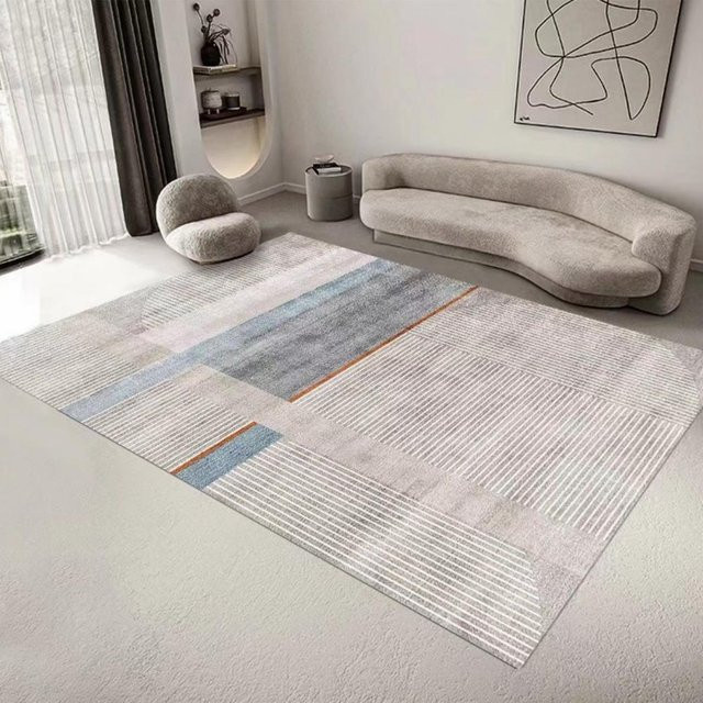 BC-Warm Home Kristall-Samtteppich mit nordischem geometrischem Design, rutschfest und schmutzabweisend, B/T: 40 x 60 cm - Bild 1