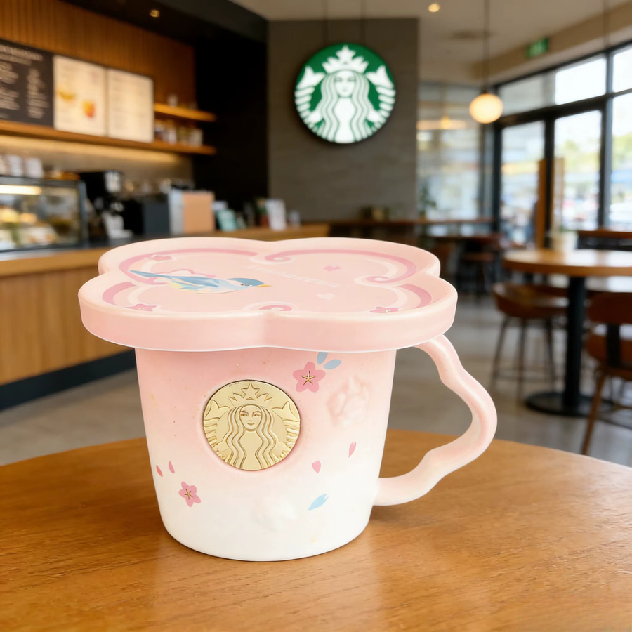 Starbucks Sakura Tassen-Set Limitierte Auflage mit floralem Design in Rosa und Blau für Kaffeeliebhaber, 2er-Set - Bild 4