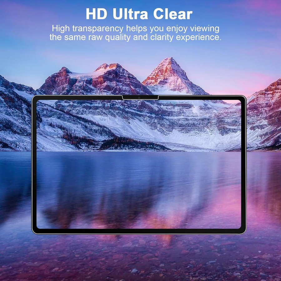 QIJUN 2er Pack Displayschutz aus 9H gehärtetem Glas für iPad Air 13 Zoll 2024 2025 M2 M3 A2899 A3269 transparent - Bild 6