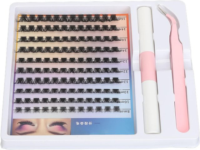 Koogeelife Wimpernverlängerungsset, 120 Stück, Black, Unisex - Bild 1