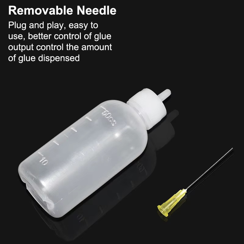 HUXUAN Kolophonium Lötflussmittel in der 50ml Plastikflasche für die Reinigung von Platinen und Schweißreparaturen, transparent - Bild 2
