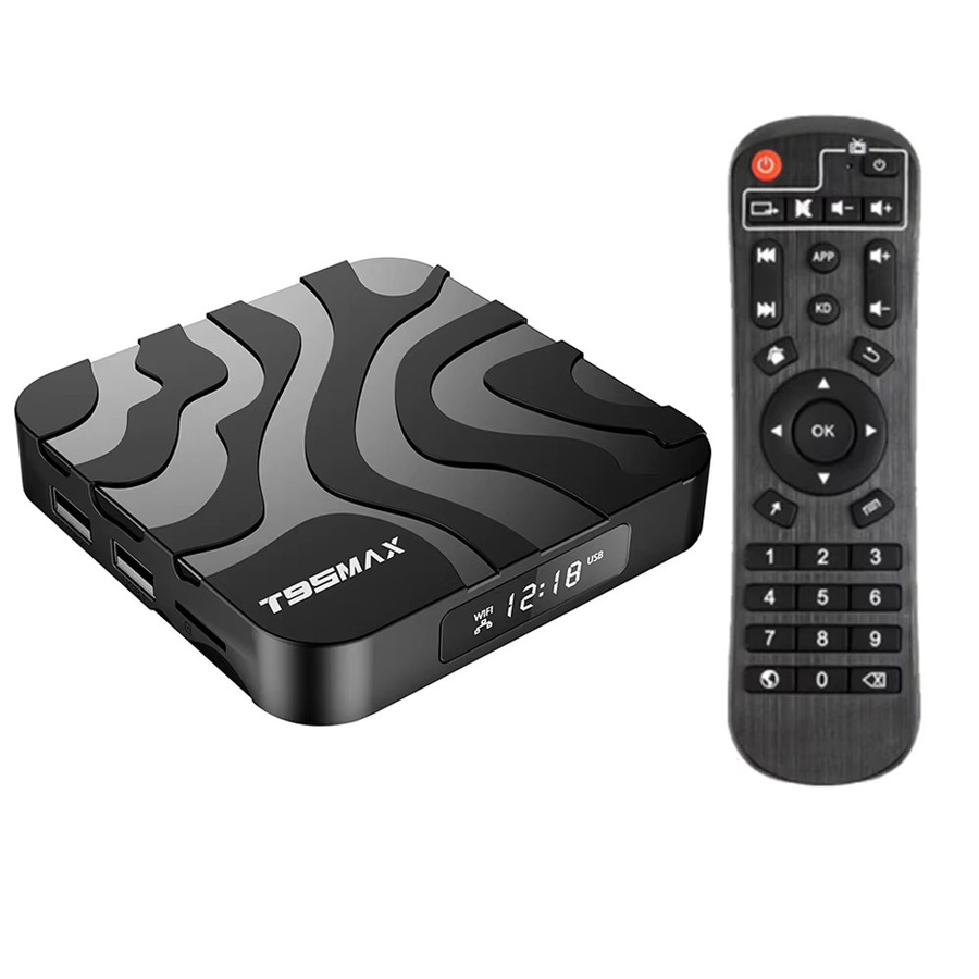 YOZHIXU T95 Max Smart TV Box mit Allwinner H618, Android 16, 8GB RAM, 128GB Speicher, Wifi6, 5G, 8K Video und Bluetooth 6.0 in Schwarz - Bild 4