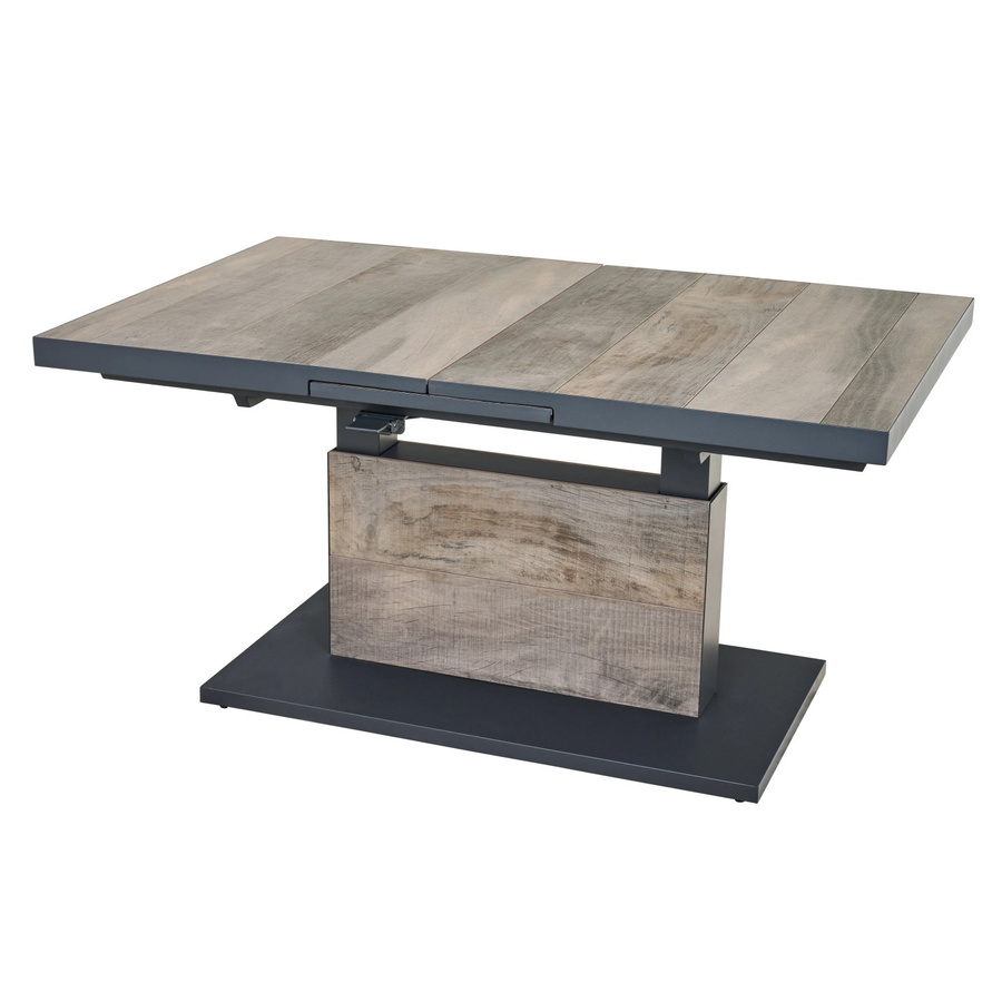 Siena Garden Gartentisch ausziehbar aus Keramik in Washed Grey, B/T: 140 x 90 cm - Bild 2