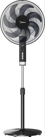 Midea Standventilator MFS402MO in Schwarz mit Oszillation und Timer