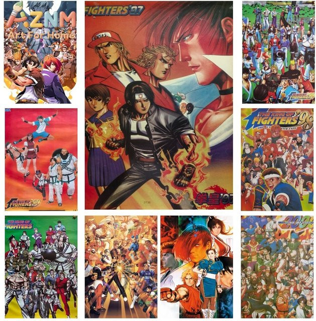 Kayou The King Of Fighters Arcade-Spiele Poster Wandkunst in Mehrfarbig - Bild 1