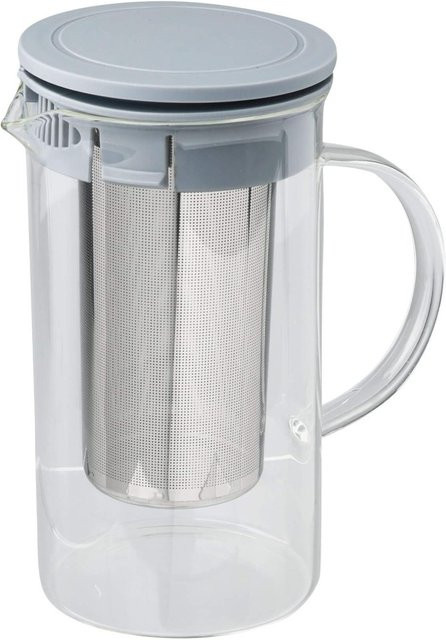 Fackelmann Teekanne aus Glas mit Edelstahl-Infuser, transparent - Bild 1