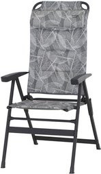 SIENA GARDEN Camping-Klappstuhl Natura mit Armlehnen aus UV-beständigem Polyester und Alugestell in Grau, B/T/H: 48 x 40 x 120 cm - Bild 1