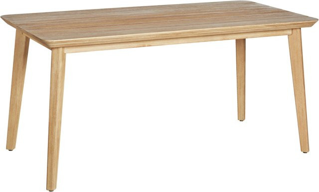 VEGA Outdoortisch Costo rechteckig aus behandeltem Hartholz in Hellbraun, B/T/H: 160 x 80 x 76 cm - Bild 1
