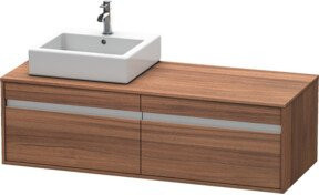 Duravit Waschtischunterschrank Ketho Wandhängend, Farbe Natur, B/T/H: 140 x 55 x 42,6 cm - Bild 1
