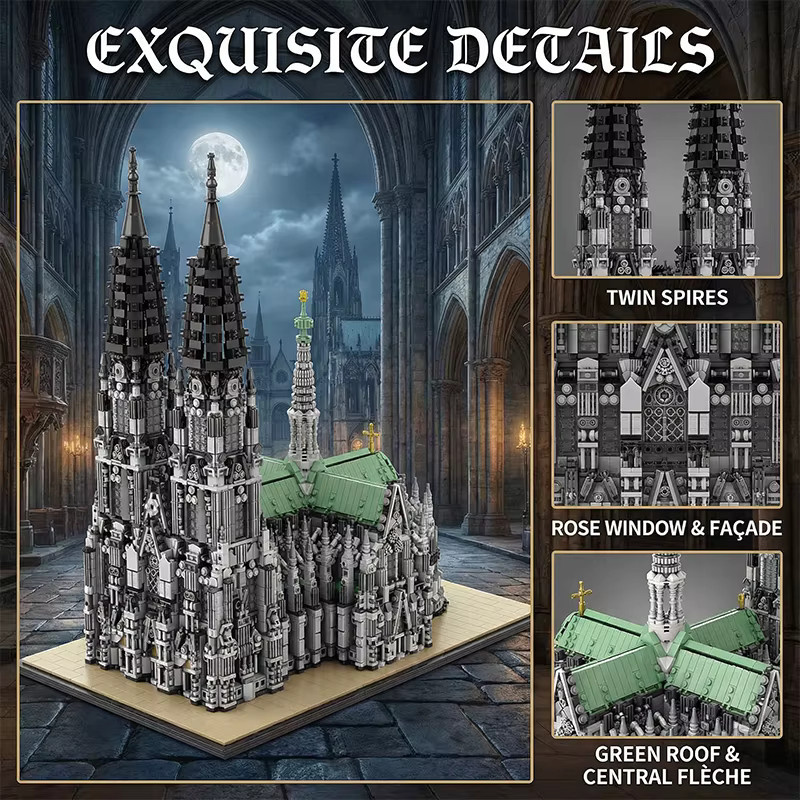 Barweer Kölner Dom, Bausteine, 8614 Teile, ab 14 Jahren - Bild 4