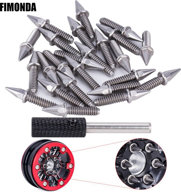 Fimonda Innensechskantschrauben mit Spikes und Schraubendreher, 24-teiliges Set, Maßstab 1:10, 1:8, Metall - Bild 1