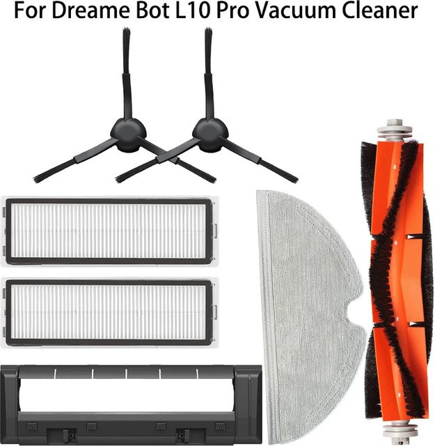 Dreame Ersatzteil-Set für Roboter Staubsauger L10 Pro und D9 mit Hauptbürste, Mops, Tüchern und Filtern - Bild 1