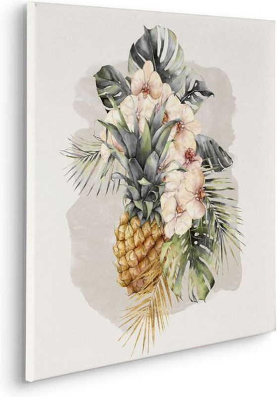 Komar Canvasbild Ananas Mûr Modernes Wandbild Mehrfarbig B/H: 60 x 60 cm - Bild 1