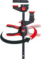 Bessey 2er-Set Einhand-Tischzwingen EZR360-15SET mit drehbarem Griff in Schwarz-Rot, Spannweite max. 150 mm, Ausladung 60 mm - Bild 1