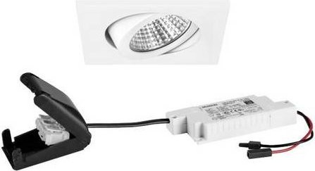 Brumberg LED Einbaustrahler und Aufbaustrahler in Weiß, dimmbar, 6 W, warmweiß - Bild 1