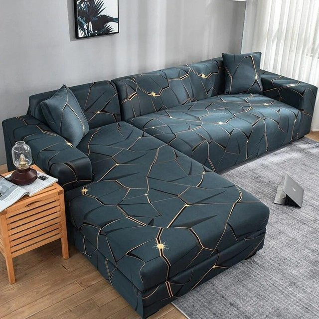 Elastischer Stretch-Sofabezug von Your Warm Home in Grau für 1-Sitzer Sessel, Breite: 90-140 cm - Bild 1