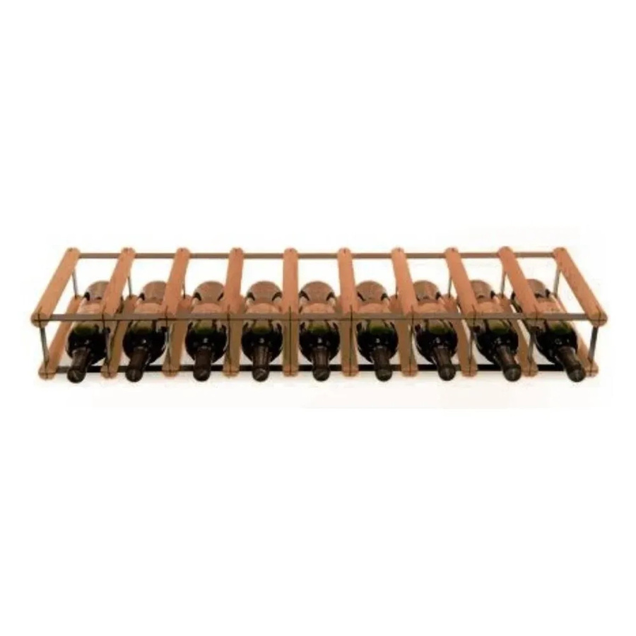 PROREGAL Vinotega Mod Metal Modulares Weinregal aus massivem Kiefernholz, Braun geölt, H x B x T: 12,5 x 92,5 x 24,5 cm - Bild 2