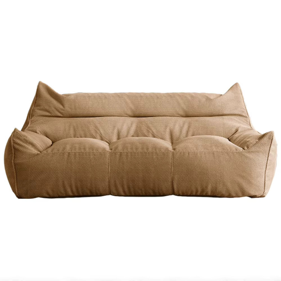 OTAUTAU 3-Sitzer-Sitzsackbezug aus Baumwoll-Cord in Beige, Lounger-Sesselbezug SF183 - Bild 4