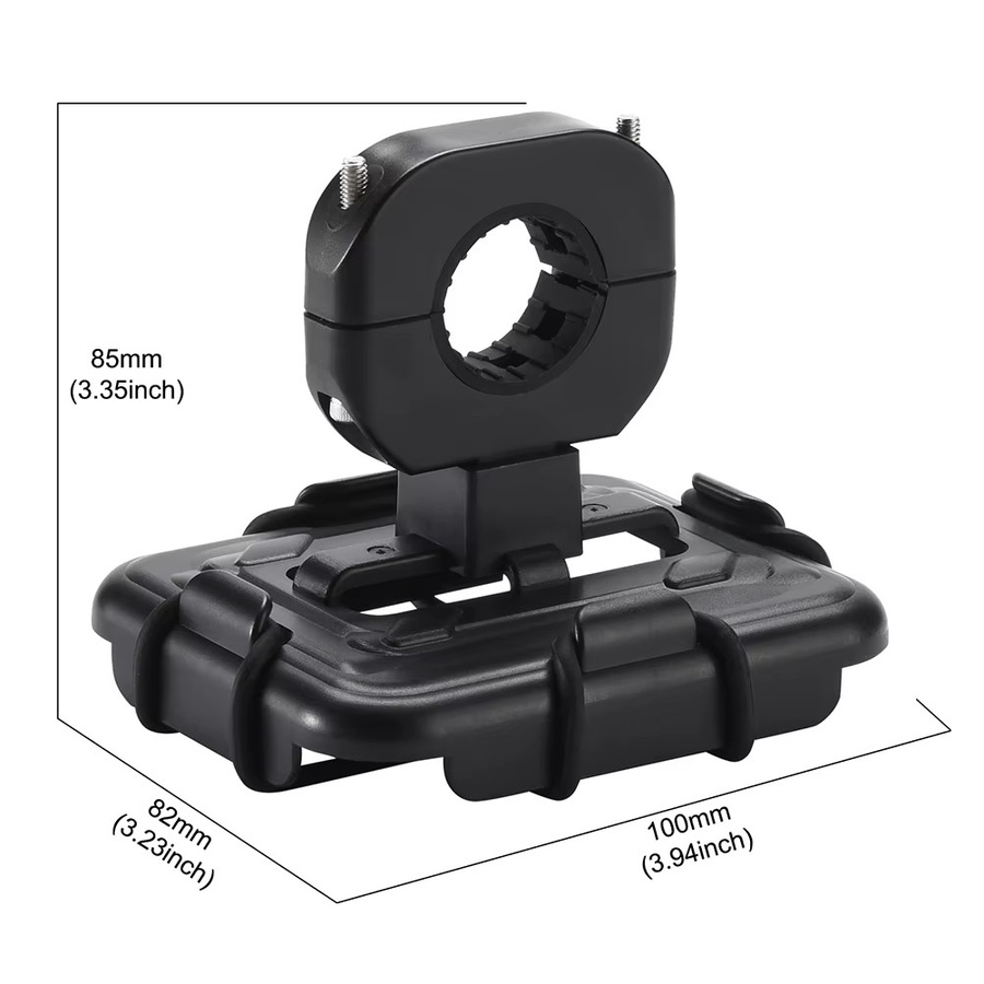 Tragbare Halterung in Schwarz für JBL GO 4, GO 3 und GO 2 Bluetooth Lautsprecher zur Montage am MTB oder Rennrad - Bild 5