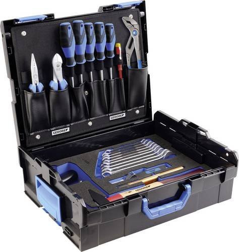 Gedore Werkzeugkoffer L-BOXX 136 Azubi-Sortiment 23-teilig in Schwarz-Blau B/T/H: 44,2 x 35,7 x 15,1 cm - Bild 1
