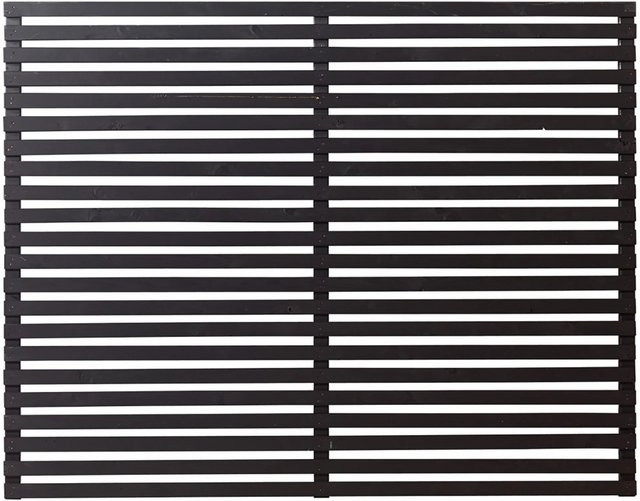 Plus Sichtschutzzaun Tokyo aus Nadelholz in Schwarz, semi-transparent, B/H: 140 x 180 cm - Bild 1