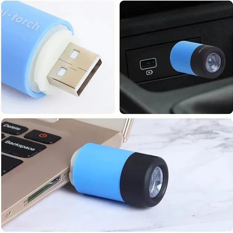 XIWANGFIRE LED Taschenlampe USB aufladbar, wasserdicht, Schwarz - Bild 4