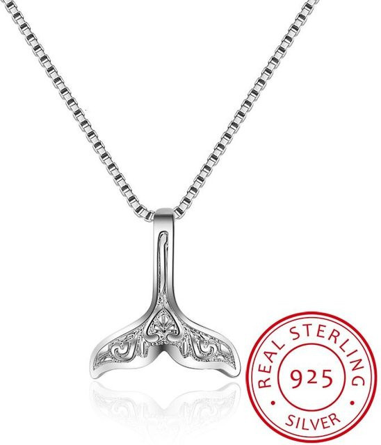 Halskette 925 Sterling Silber, Walschwanz, Damen - Bild 1