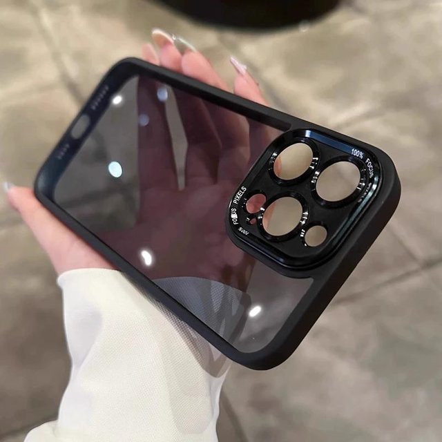 Luxus Armor Silikonhülle für iPhone in Schwarz, stoßfeste transparente Schutzhülle von Yiran Bag - Bild 1