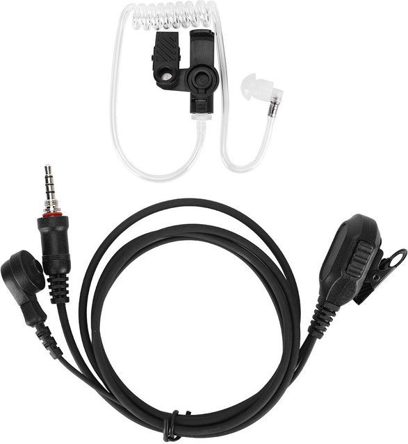 ICOM IP54 Wasserdichte In-Ear Luftakustik-Schallschlauch-Kopfhörer in Schwarz für Funkzubehör ICM33 M25 M34 - Bild 1