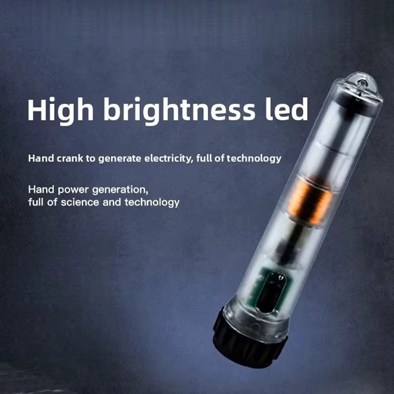 Soulbao Farah Notfall-Taschenlampe mit Handkurbel und Magnetfunktion als Physik-Lehrmittel - Bild 3