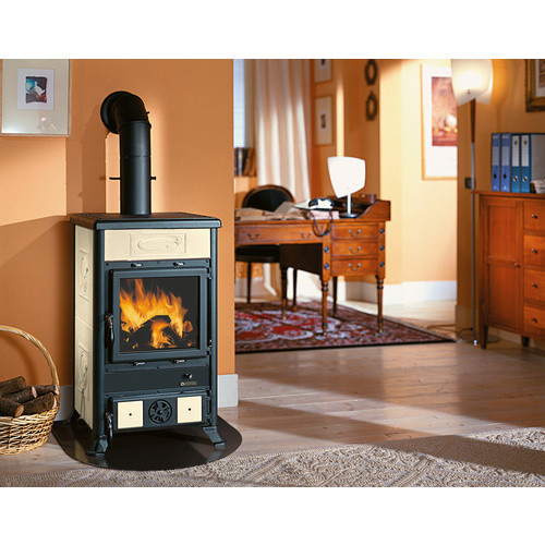 La Nordica Rosella R1 BII Kaminofen aus Naturstein in Schwarz und Beige mit 8,7 kW Leistung - Bild 4