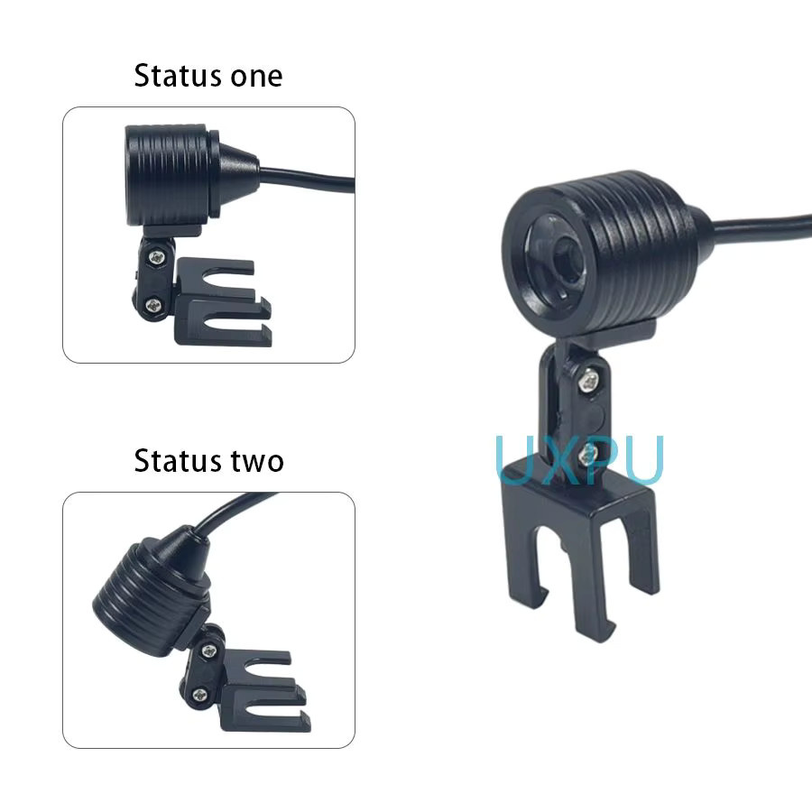 UXPU LED Mund- und Operationsscheinwerfer mit 3W LED-Leuchten und wiederaufladbarer Lithium-Ionen-Batterie in Schwarz - Bild 2