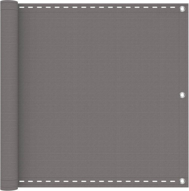 vidaXL Balkonsichtschutz Hellgrau aus HDPE und Aluminium, Höhe: 90 cm, Breite: 500 cm - Bild 1