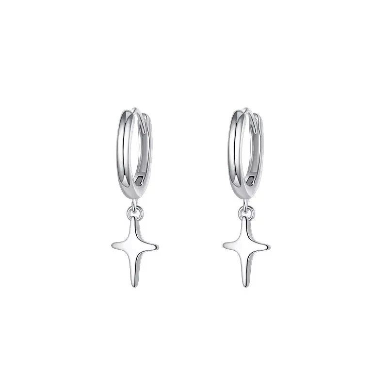 REETI Creolen 925 Sterlingsilber, Stern, Damen - Bild 3