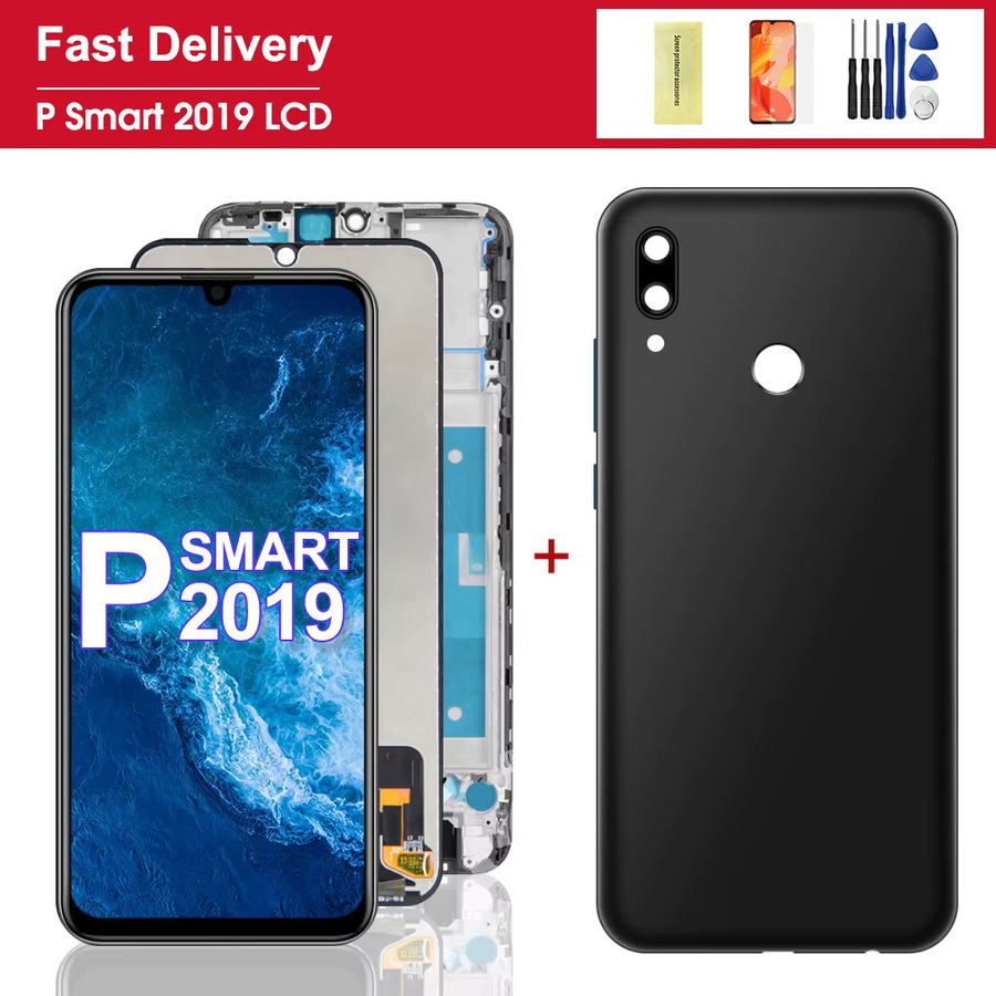 Huawei P Smart 2019 Ersatz Display Touchscreen mit Rahmen Digitizer-Baugruppe 6,21 Zoll in Schwarz - Bild 4