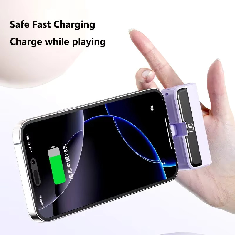 VIVO Power Bank mit 500000 mAh Kapazität in Lila, tragbare Mini externe Batterie mit Super Fast Charging für Huawei, Samsung und iPhone - Bild 4