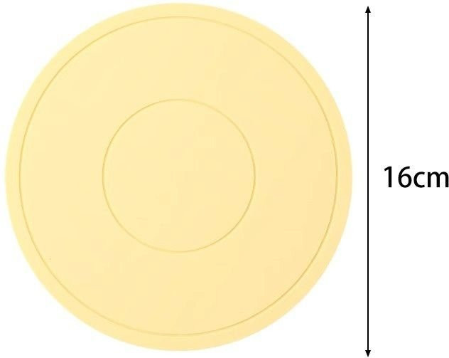 Runder Silikonuntersetzer von Love Home Garden, hitzebeständig und rutschfest, Durchmesser: 16,0 cm - Bild 1