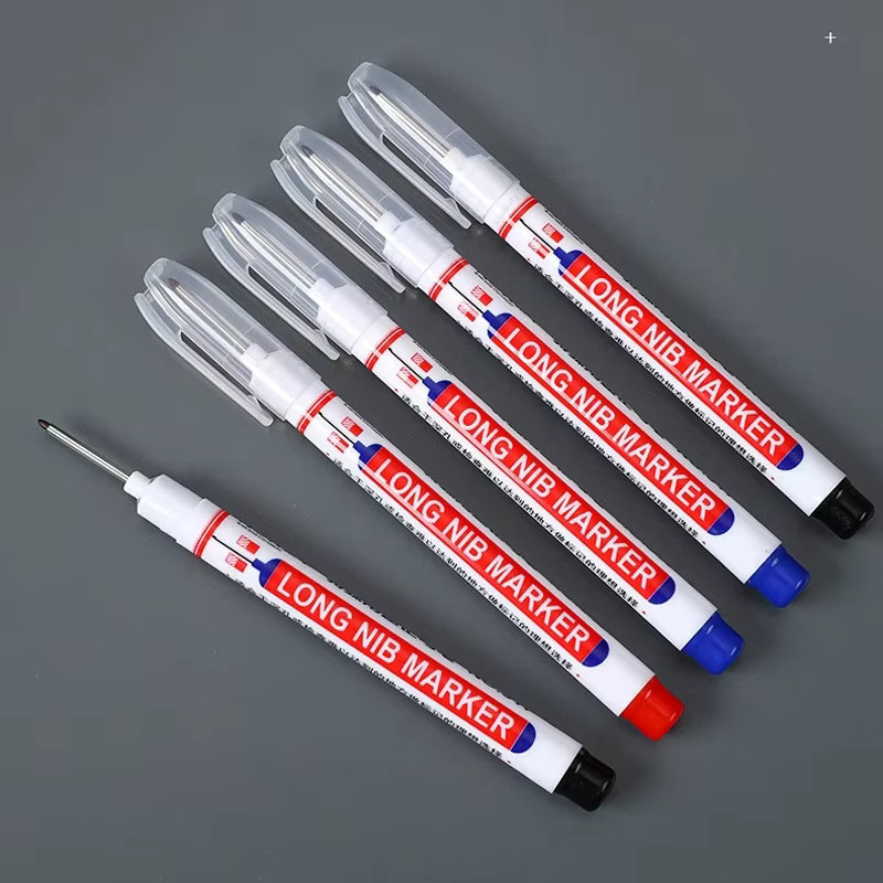 Mehrzweck-Tieflochmarker mit langem Stift, permanenter Tintenmarker in Rot, Schwarz, Blau und Weiß, 20 mm - Bild 4