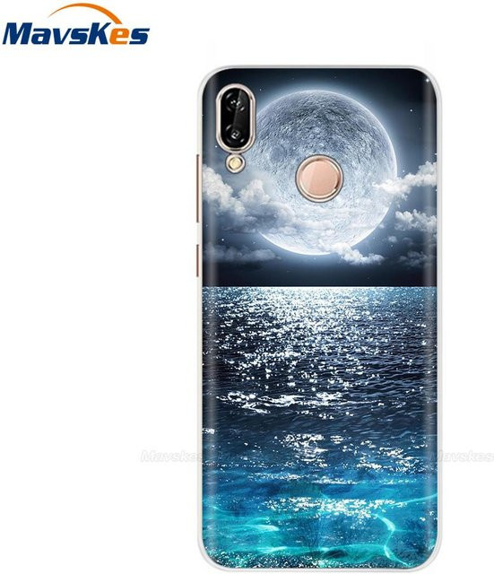 Handyhülle mit Blumenmuster für Huawei P20 Pro und Huawei P20 aus weichem TPU-Silikon in Transparent und Multicolour - Bild 1