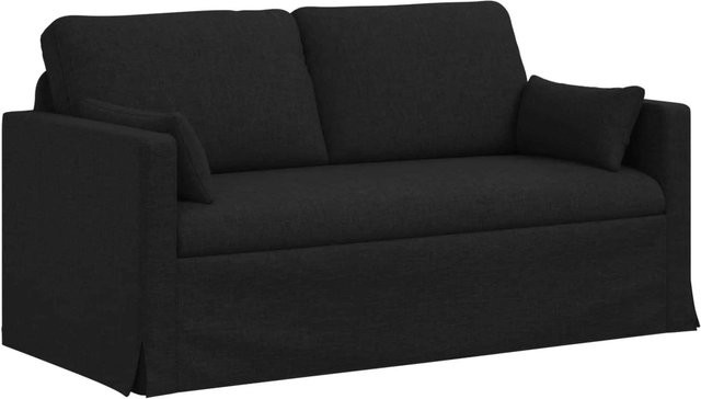 vidaXL Modernes Sofa Schwarz mit Stoffbezug und Metallrahmen B/T/H: 158 x 78 x 80 cm - Bild 1