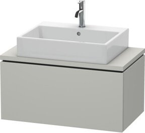 Duravit Waschtischunterschrank Compact L-Cube in Betongrau mit 1 Auszug, B: 82 cm, T: 47,7 cm, H: 40 cm - Bild 1